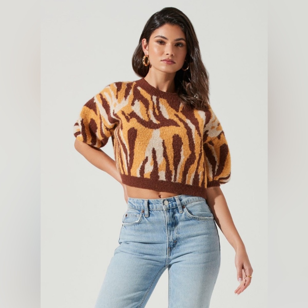 Puff Short Sleeve Sweater